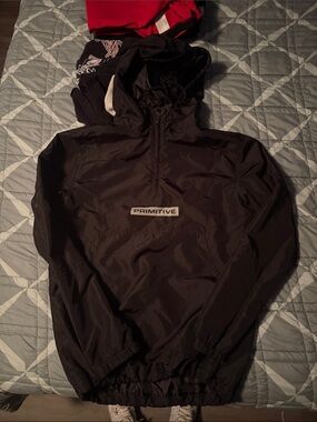 Primitive Black Packable Anorak with Hood